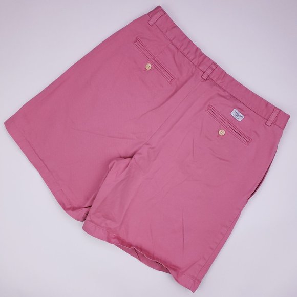 Vineyard Vines Pink Shorts 34 Flat Front Cotton Me - Picture 2 of 12